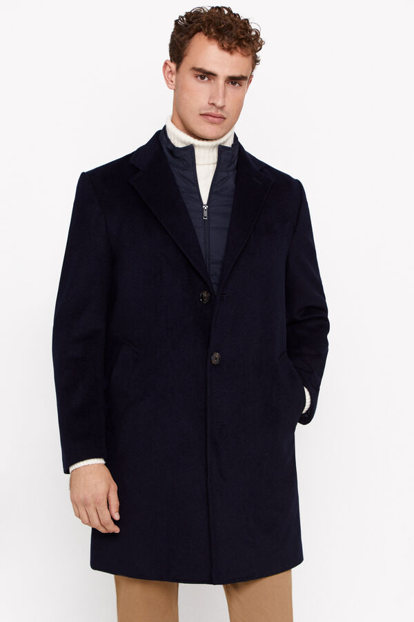 Cortefiel Casaco forro remov&iacute;vel Azul