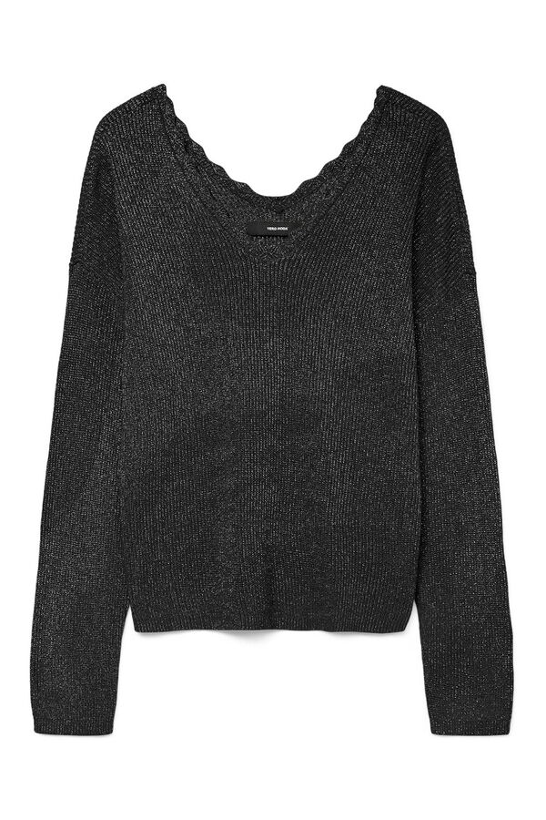 Vero Moda Jersey de punto de manga larga Gris oscuro