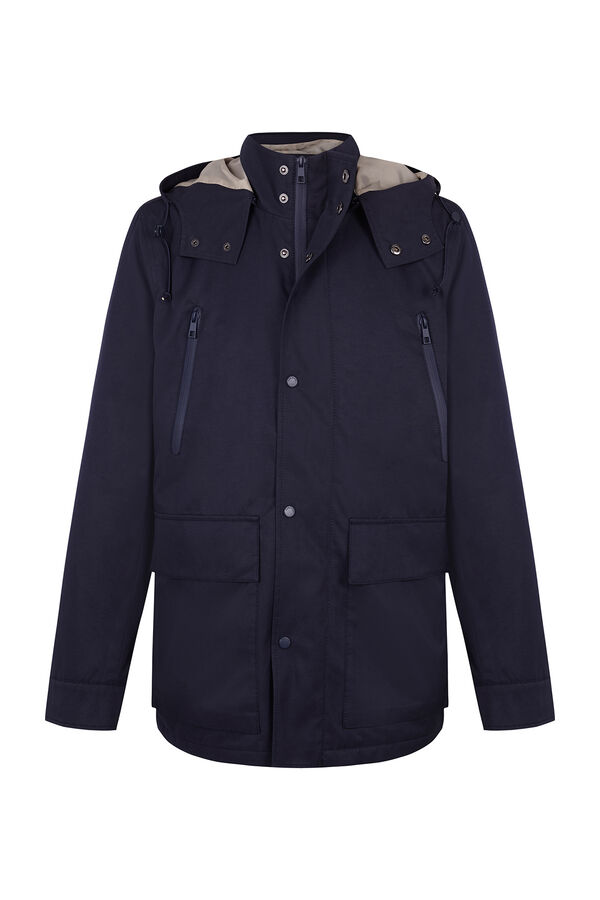 Cortefiel Blusão impermeável Azul