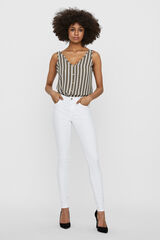 Vero Moda Jeans pitillo tiro alto Branco