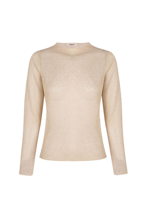 Slowlove Top brillante Marfil