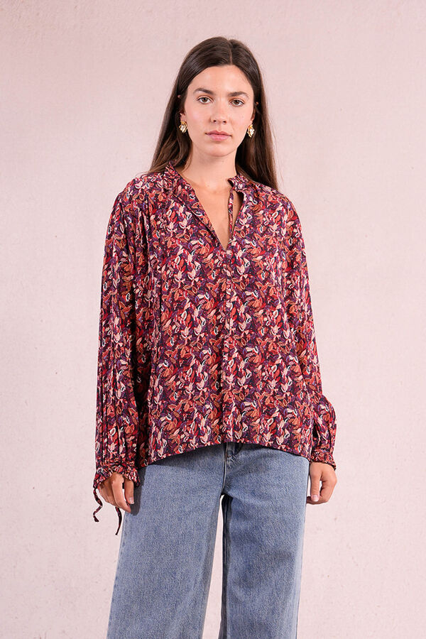 Molly Bracken Camisa de manga larga abullonada Multicolor