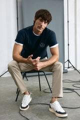 OOTO Camiseta bordado avión OOTO Azul marino