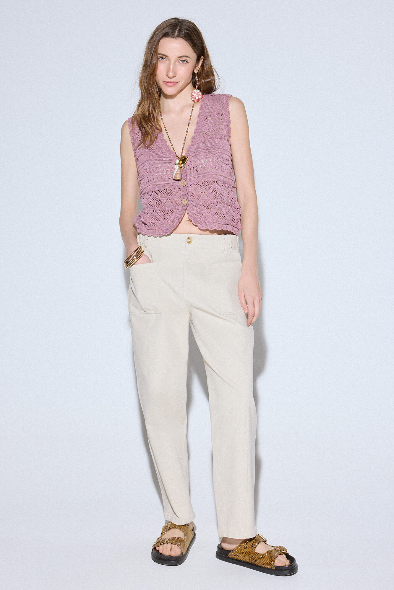 Slowlove Chaleco calado