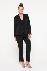 Vero Moda Pantal&oacute;n largo con encaje Negro