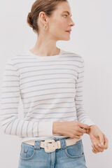 Cortefiel Jersey rayas bicolor Azul