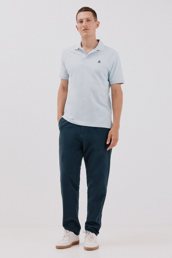 Cortefiel Polo piqu&eacute; Azul