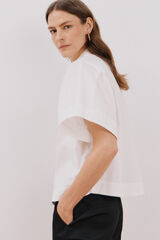 Cortefiel Camisa popeline branca Branco