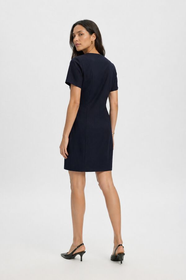 Selected Vestido curto Azul