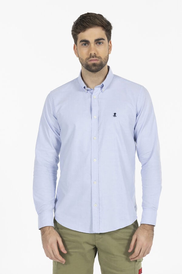 elPulpo Camisa basic pintpoint Azul