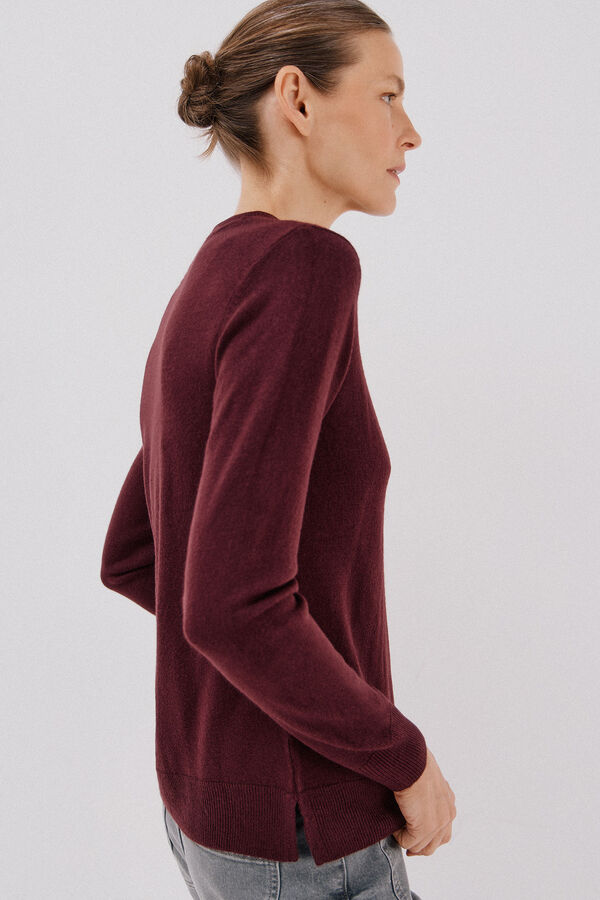 Cortefiel Jersey b&aacute;sico caja Vino