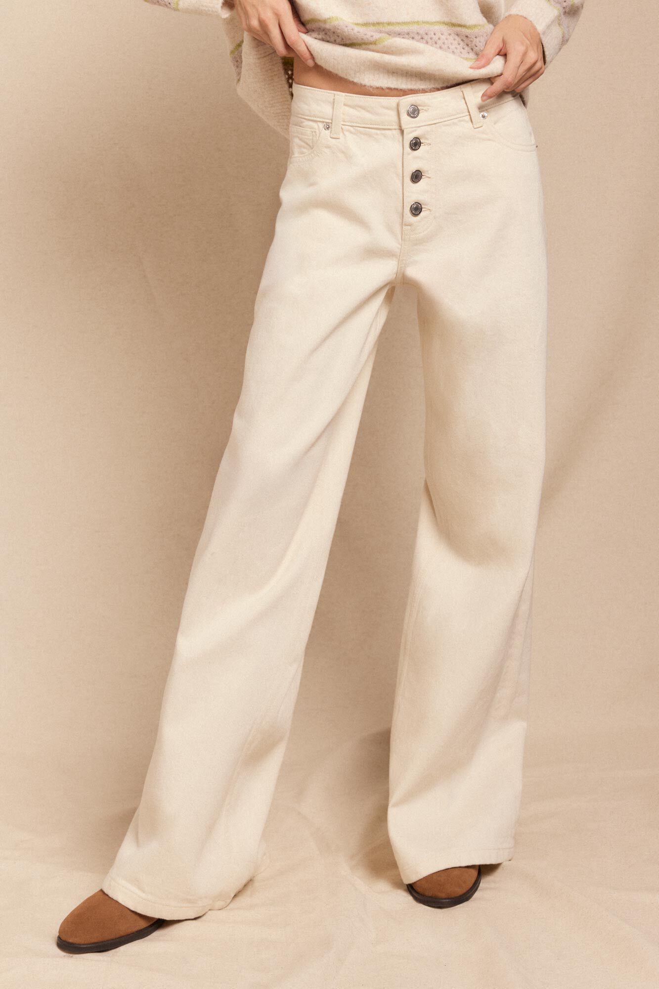 Slowlove Jeans de bot&otilde;es largos