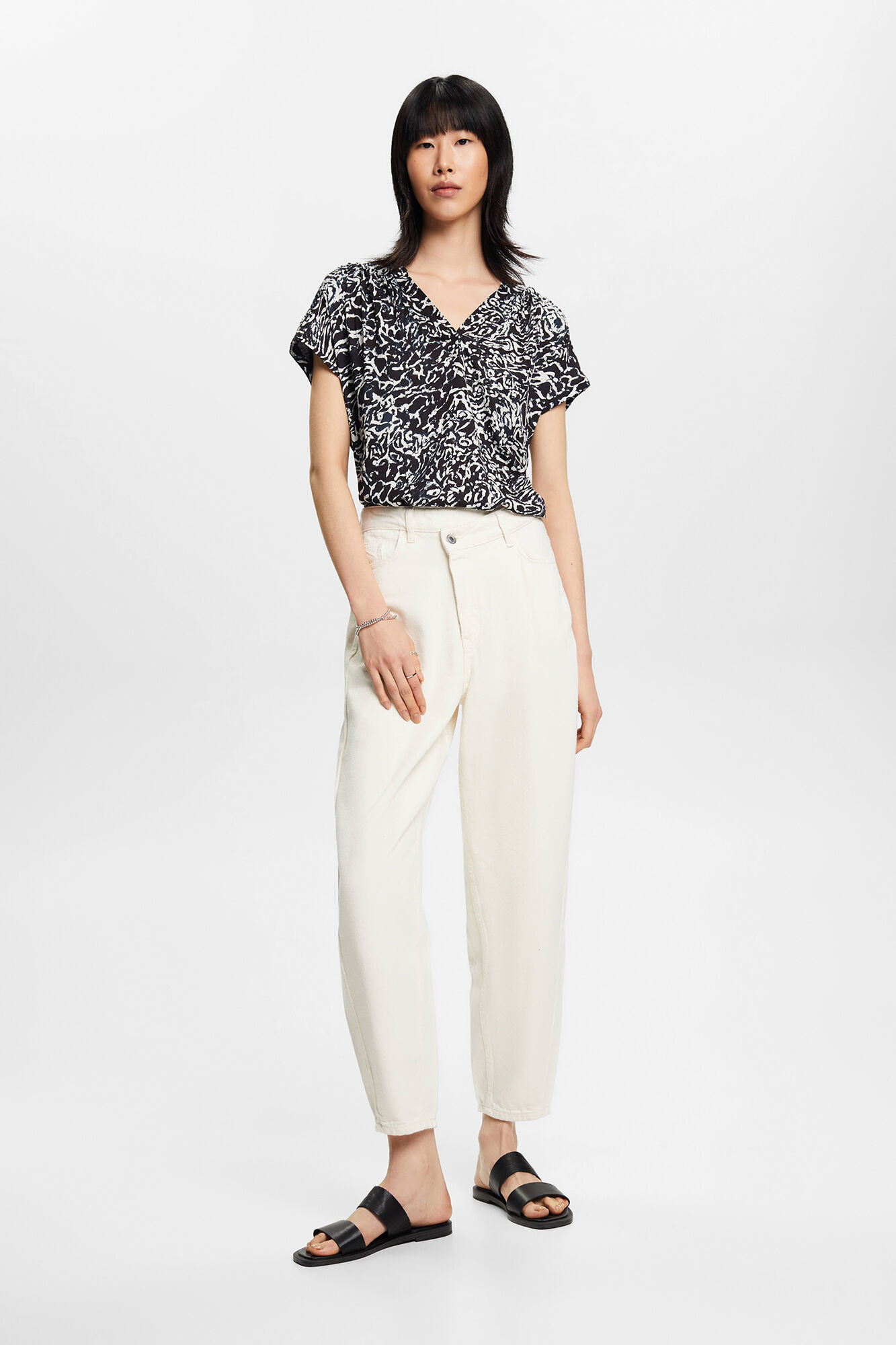 Esprit Blusa estampada viscose