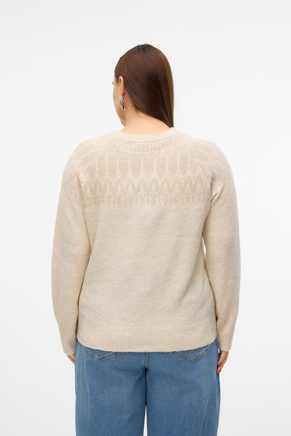 Vero Moda Curve Su&eacute;ter grego tamanho grande  Cinzento