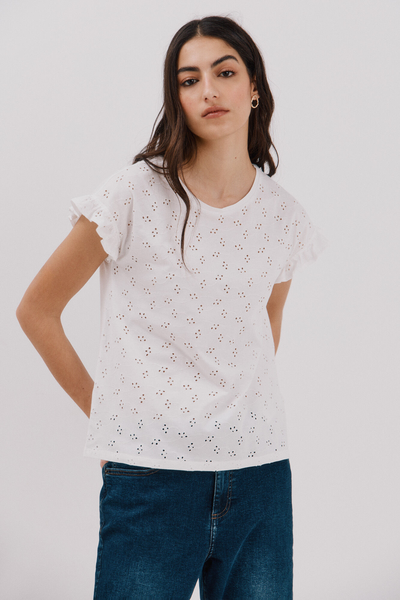 Cortefiel T-shirt bordada