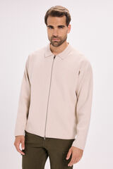 Jack & Jones Cardigan de punto cremallera Beige