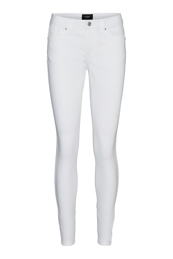 Vero Moda Jeans pitillo tiro alto Branco