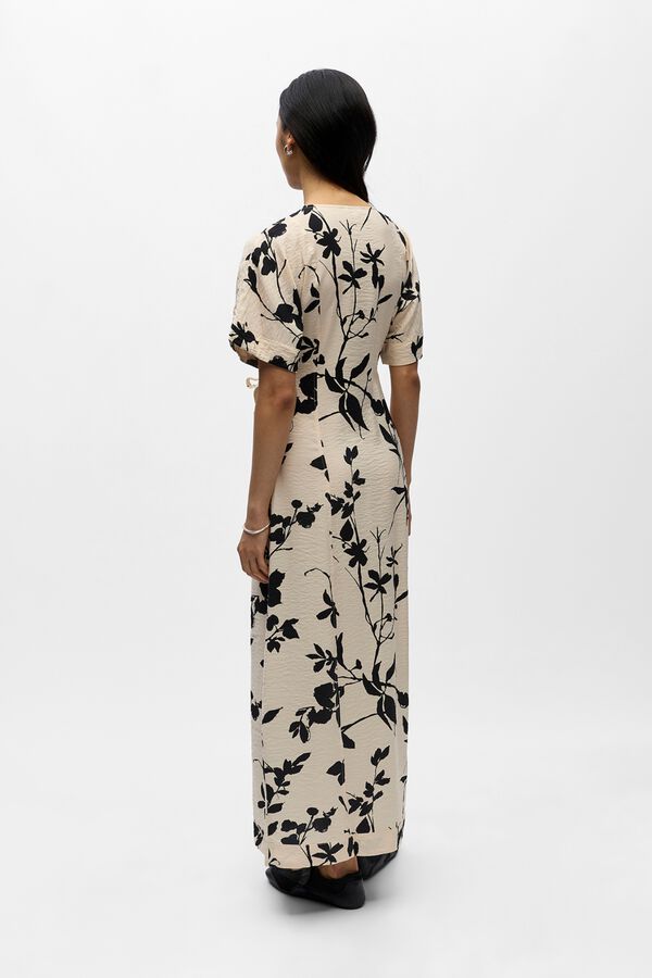 Object Vestido largo estampado Beige
