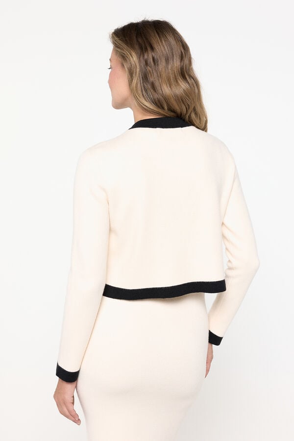 Vero Moda Cardigan com acabamento contrastante&nbsp; Cinzento