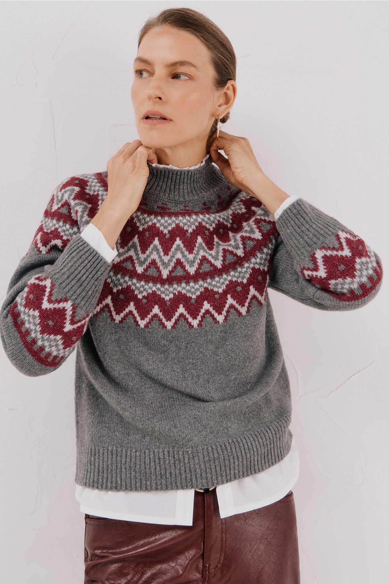 Cortefiel Jersey jacquard posicional.