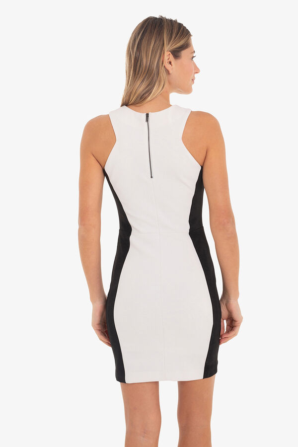 Cuplé Vestido mini crep Blanco