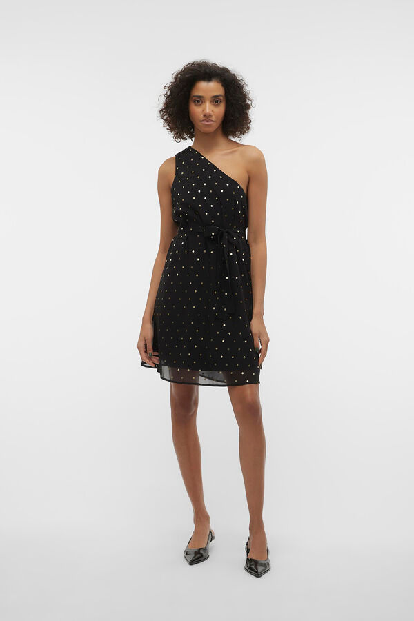 Vero Moda Vestido corto asimetrico Negro