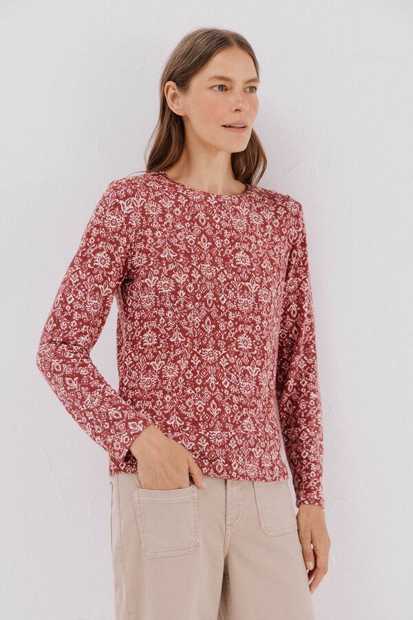 Cortefiel Camisa de caixa de bot&otilde;es Multicolorido