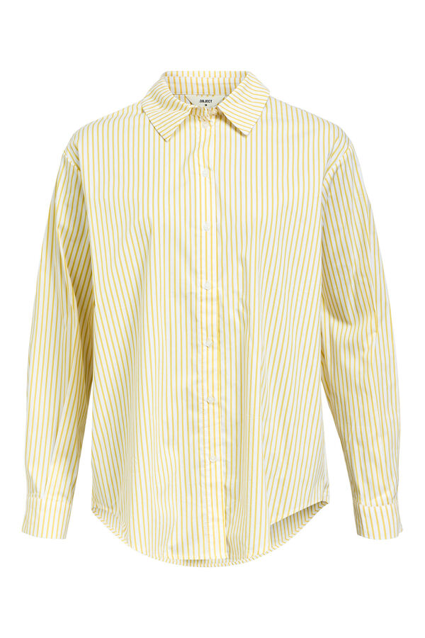 Object Camisa amplia rayas Amarillo