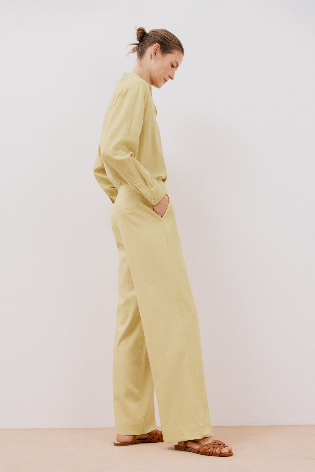 Cortefiel Pantal&oacute;n lino