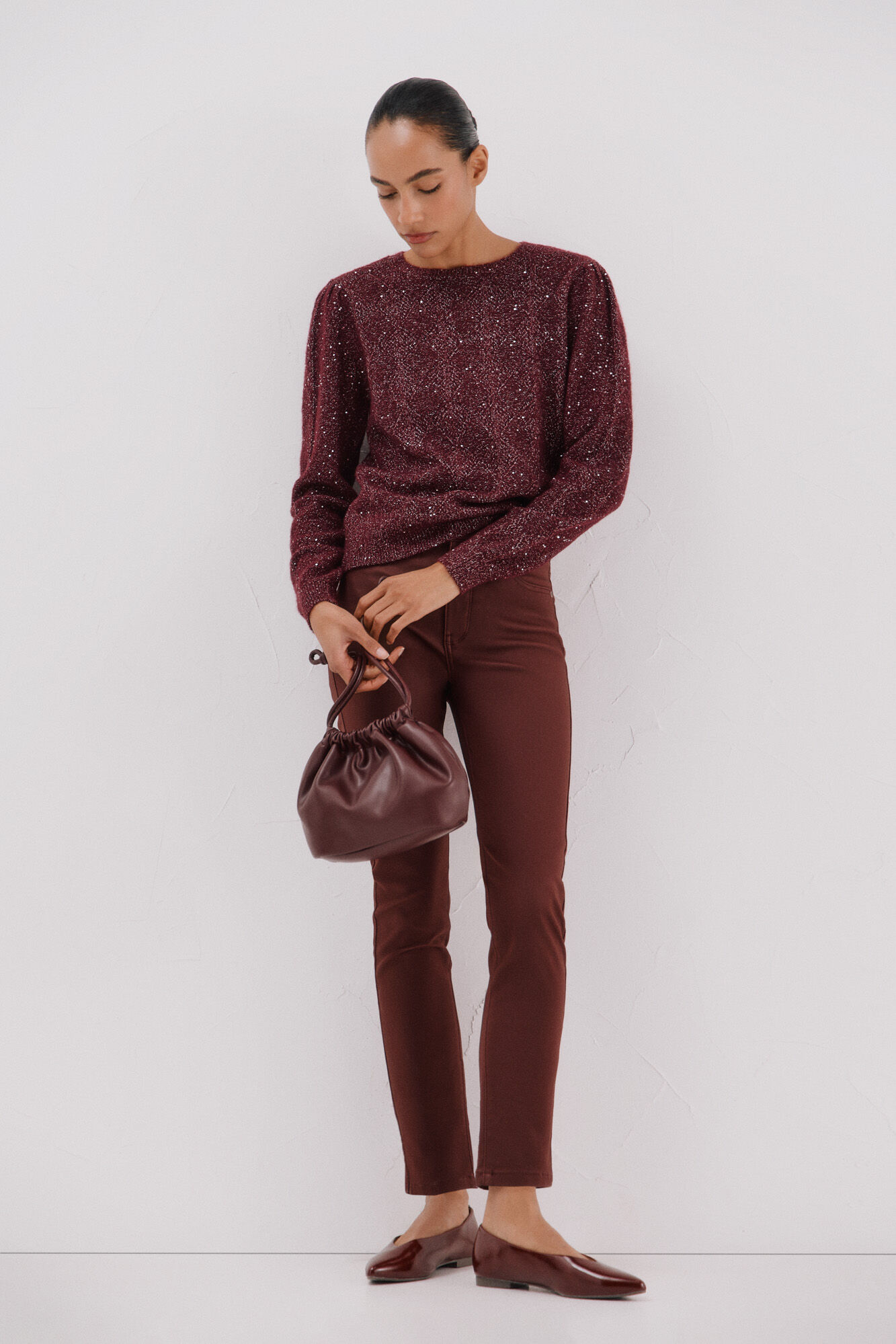 Cortefiel Malha com lantejoulas