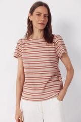 Cortefiel Top estructura rayas Multicolor