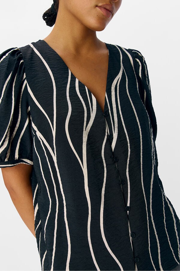 Object Blusa estampada Negro
