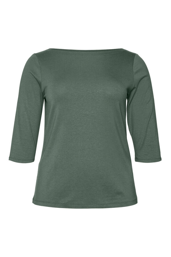 Vero Moda Curve Camiseta b&aacute;sica talla grande Verde