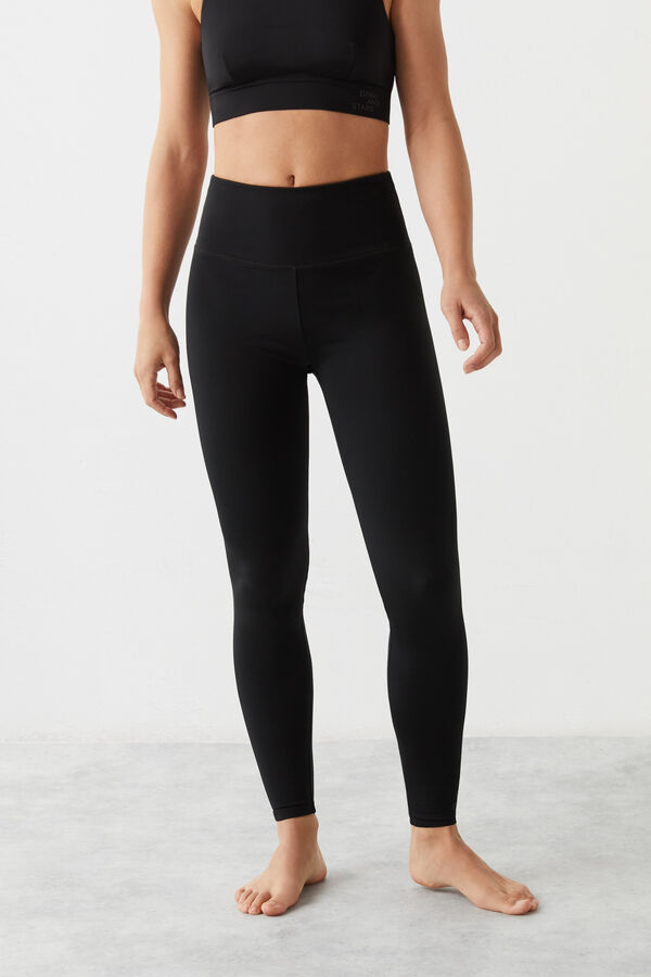 Dash and Stars Leggings compridos pretos Collagen Feel preto