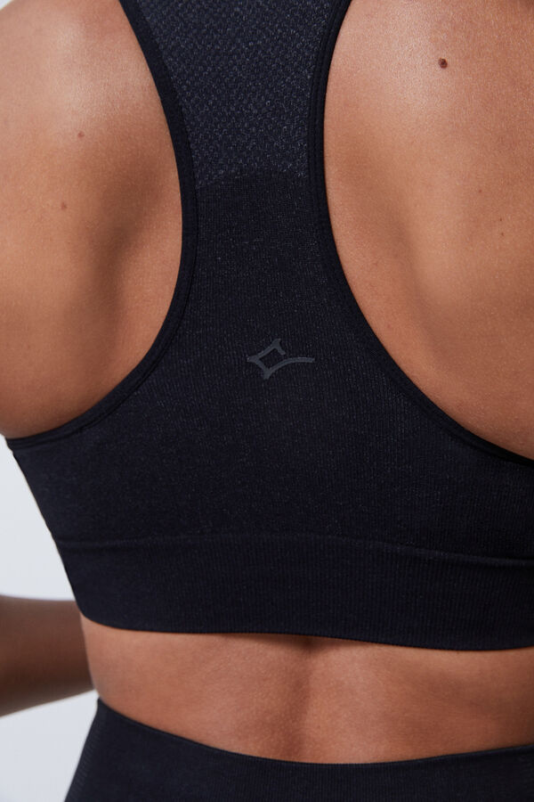 Dash and Stars Soutien desportivo preto Seamless Fit preto