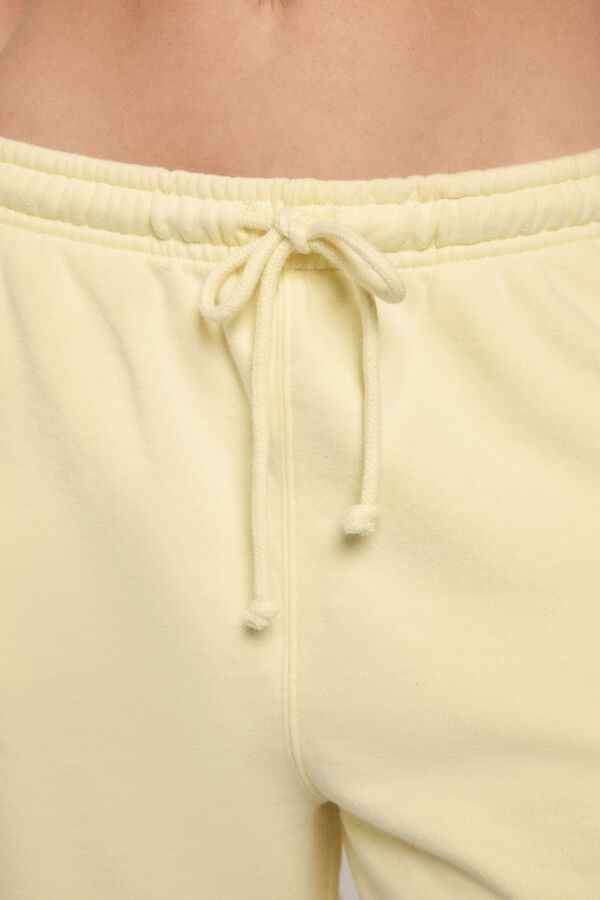 Dash and Stars Calções de pelúcia amarelo impressão