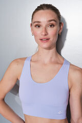 Dash and Stars Sujetador deportivo reversible lila y blanco morado/lila