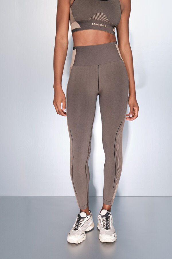 Dash and Stars Leggings largos SEAMLESS COMFORT marr&oacute;n marr&oacute;n