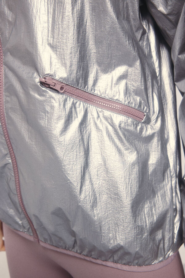 Dash and Stars Chaqueta reversible tejido técnico ligero  rosa