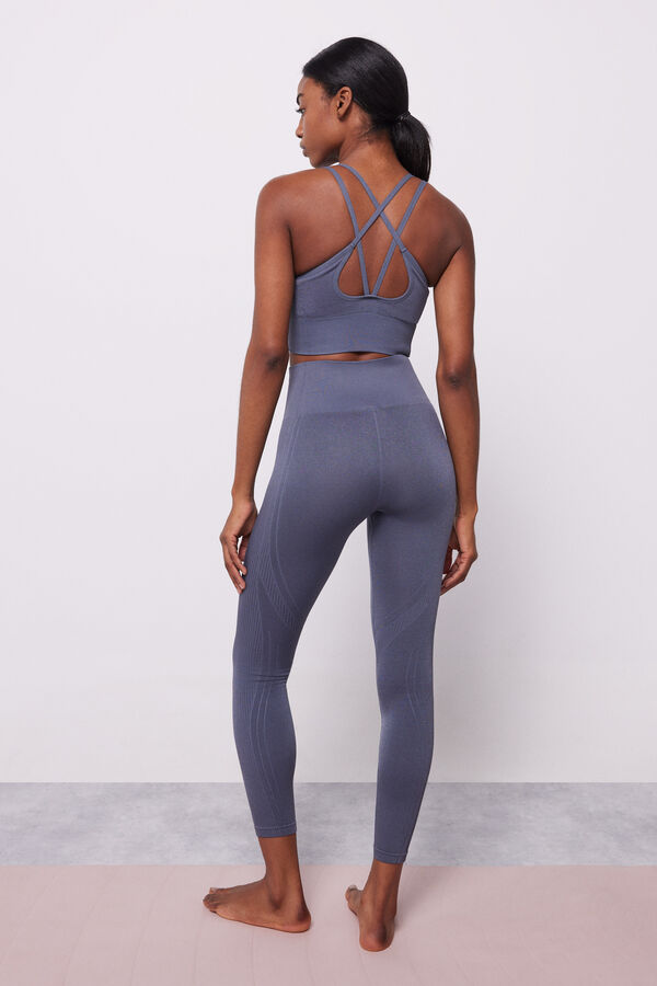 Dash and Stars Leggings grises Seamless Comfort gris