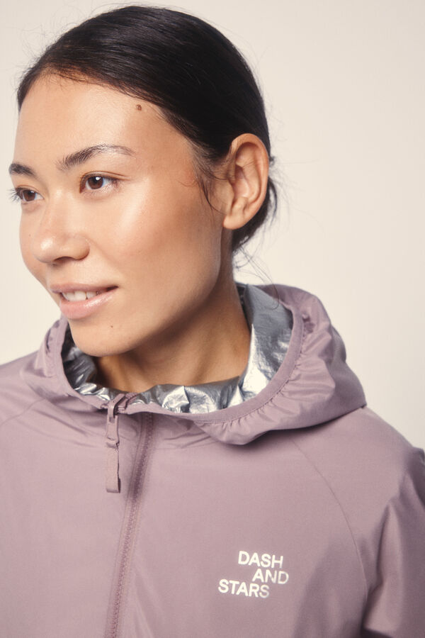 Dash and Stars Chaqueta reversible tejido técnico ligero  rosa