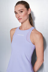 Dash and Stars Camiseta sin mangas entallada lila morado/lila