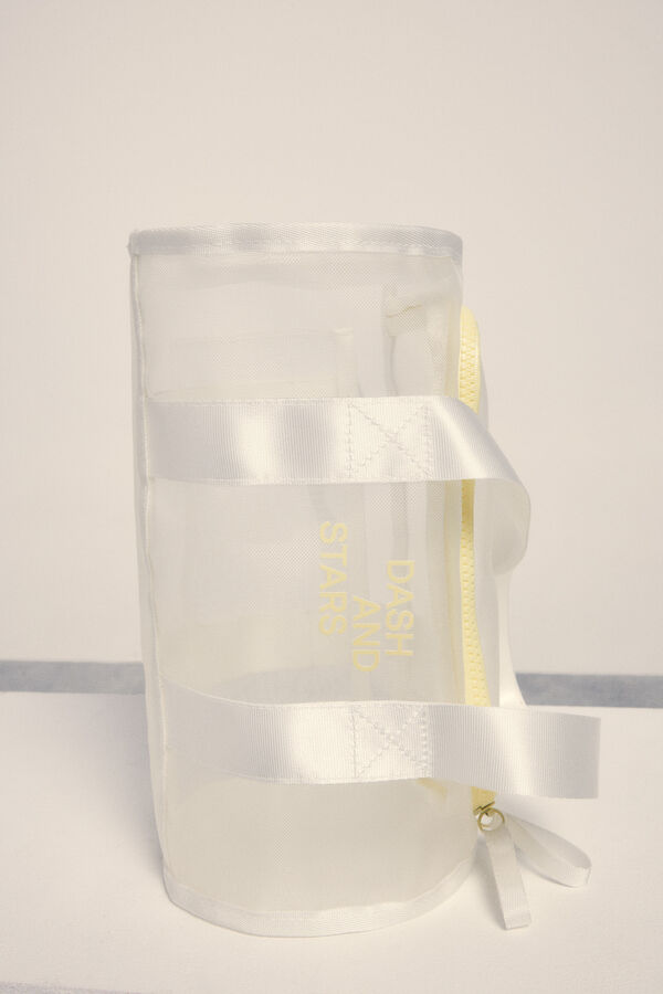 Dash and Stars Mala esportiva semitransparente "bowling" beige