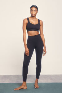 Dash and Stars Legging preta SOFT MOVE