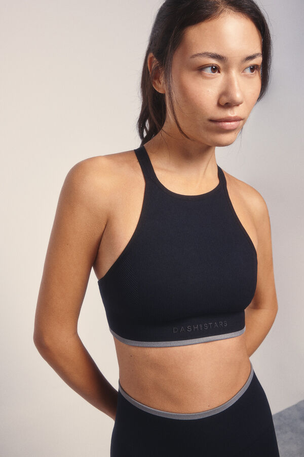 Dash and Stars Soutien desportivo SEAMLESS COMFORT preto preto
