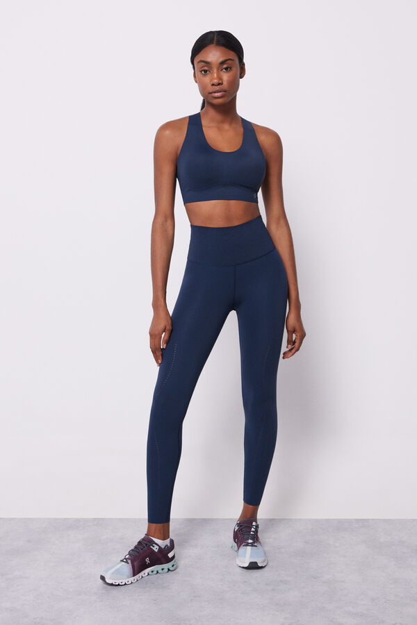 Dash and Stars Sujetador deportivo azul Compressive azul