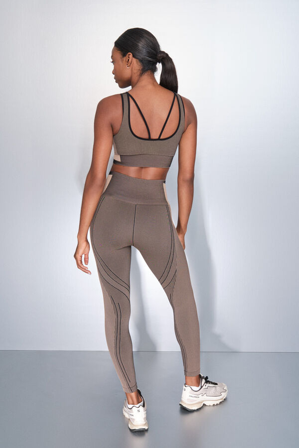 Dash and Stars Leggings largos SEAMLESS COMFORT marr&oacute;n marr&oacute;n