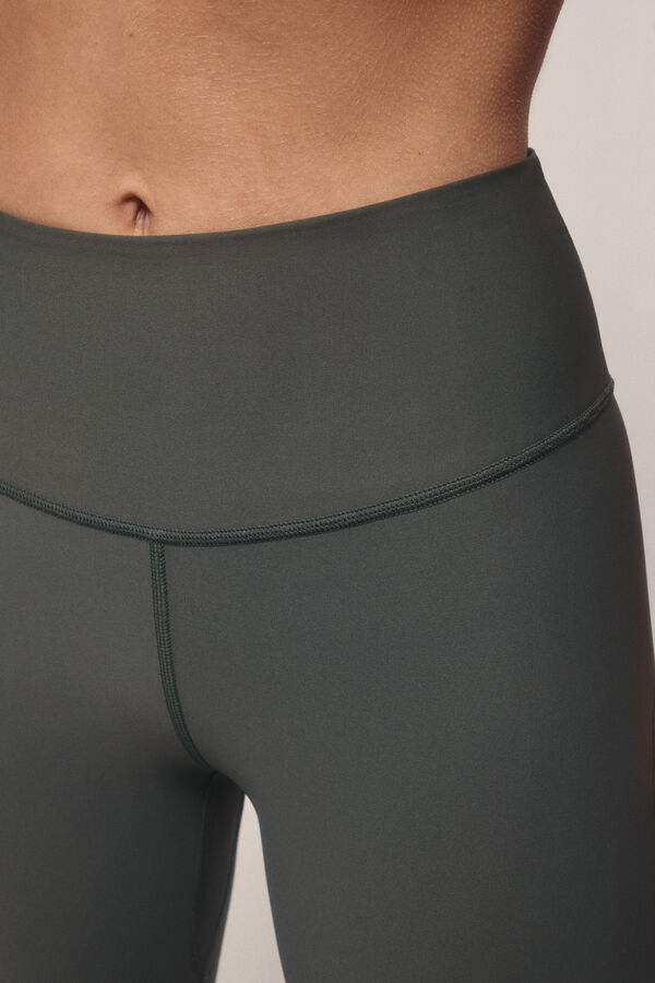 Dash and Stars Leggings 4D STRECH largo 3/4 estampado verde verde