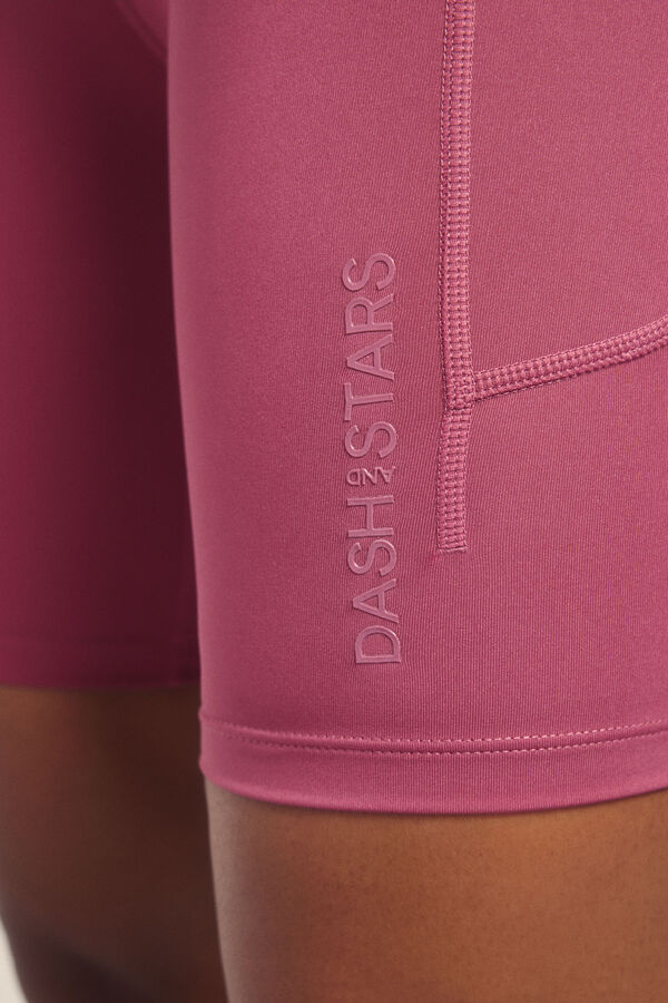 Dash and Stars Leggings de ciclismo 4D STRETCH rosa rosa
