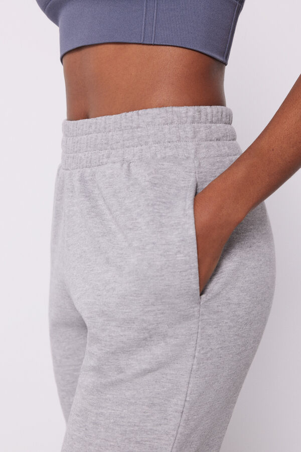 Dash and Stars Cal&ccedil;as jogger algod&atilde;o cinzentas cinzento